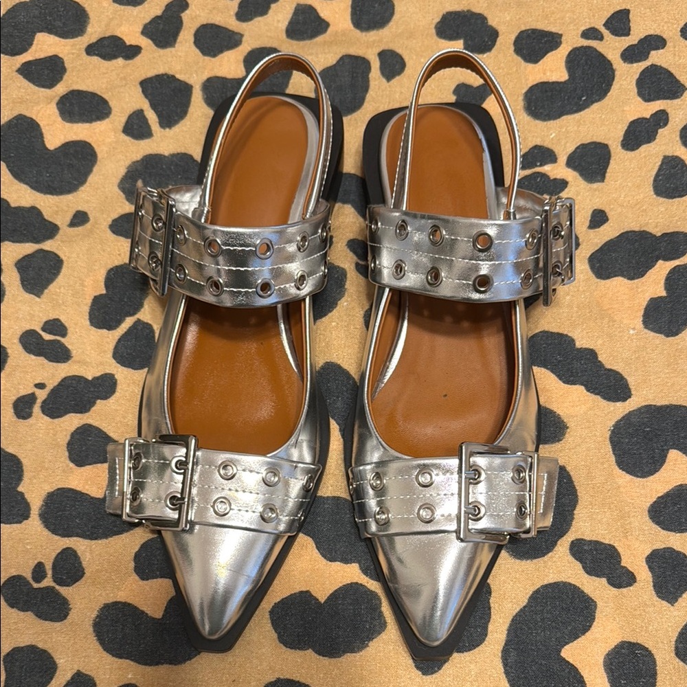Silver Buckle Shoes